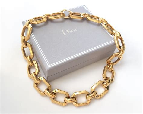 christian dior chain choker|genuine christian dior necklace.